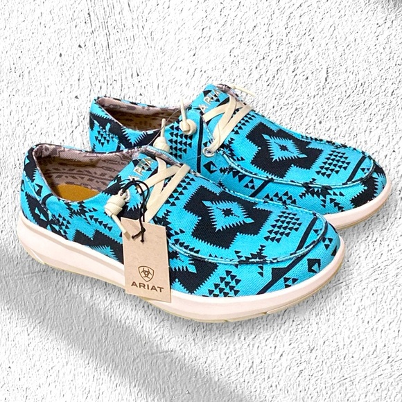 Turquoise Saddle Blanket ARIOT HILO Aztec Patterned Slip-On Sneakers NWT - Picture 11 of 13